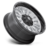 Fuel D798 ARC - Silver Brushed Face With Milled Black Lip-Wheels-Fuel-Dirty Diesel Customs