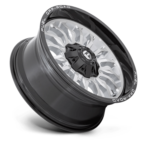 Fuel D798 ARC - Silver Brushed Face With Milled Black Lip-Wheels-Fuel-Dirty Diesel Customs