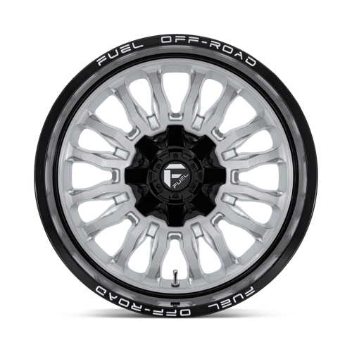Fuel D798 ARC - Silver Brushed Face With Milled Black Lip-Wheels-Fuel-Dirty Diesel Customs