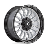 Fuel D798 ARC - Silver Brushed Face With Milled Black Lip-Wheels-Fuel-Dirty Diesel Customs