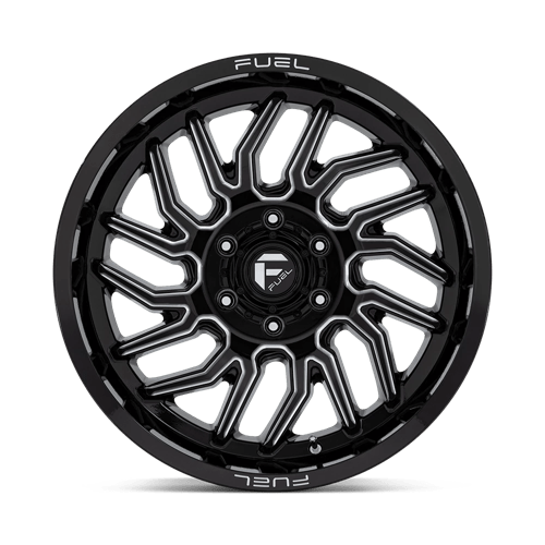 Fuel D807 HURRICANE - Gloss Black Milled-Wheels-Fuel-Dirty Diesel Customs