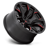 Fuel D823 FLAME - Gloss Black Milled With Candy Red-Wheels-Fuel-Dirty Diesel Customs