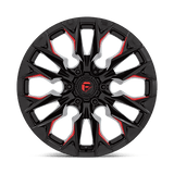 Fuel D823 FLAME - Gloss Black Milled With Candy Red-Wheels-Fuel-Dirty Diesel Customs