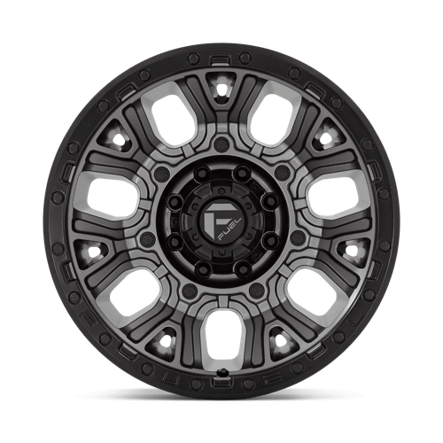 Fuel D825 TRACTION - Matte Gunmetal With Black Ring-Wheels-Fuel-Dirty Diesel Customs
