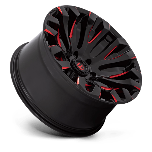Fuel D829 QUAKE - Gloss Black Milled Red Tint-Wheels-Fuel-Dirty Diesel Customs