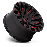 Fuel D829 QUAKE - Gloss Black Milled Red Tint-Wheels-Fuel-Dirty Diesel Customs
