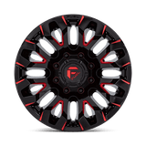 Fuel D829 QUAKE - Gloss Black Milled Red Tint-Wheels-Fuel-Dirty Diesel Customs
