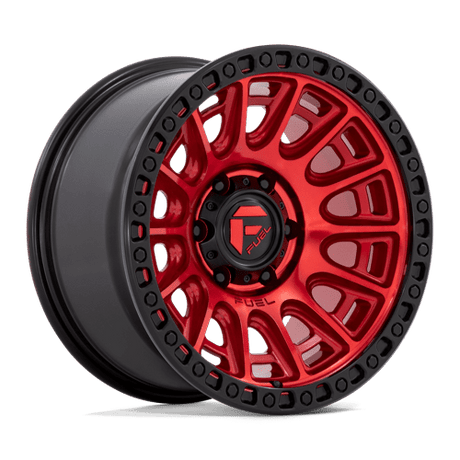 Fuel D834 CYCLE - Candy Red With Black Ring-Wheels-Fuel-Dirty Diesel Customs
