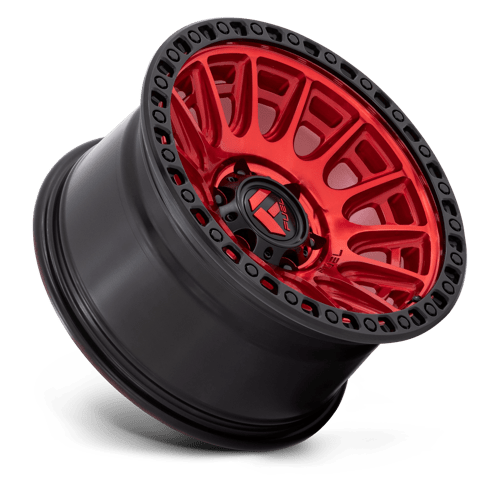 Fuel D834 CYCLE - Candy Red With Black Ring-Wheels-Fuel-Dirty Diesel Customs