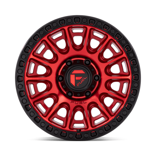 Fuel D834 CYCLE - Candy Red With Black Ring-Wheels-Fuel-Dirty Diesel Customs