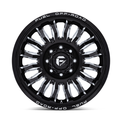 Fuel D868 ARC DUALLY - Gloss Black Milled-Wheels-Fuel-Dirty Diesel Customs