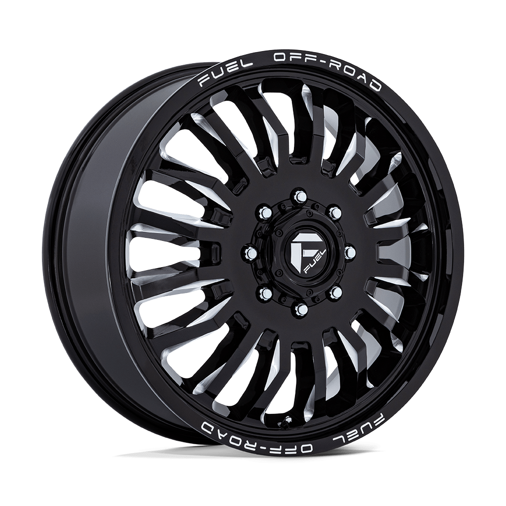Fuel D868 ARC DUALLY - Gloss Black Milled-Wheels-Fuel-Dirty Diesel Customs
