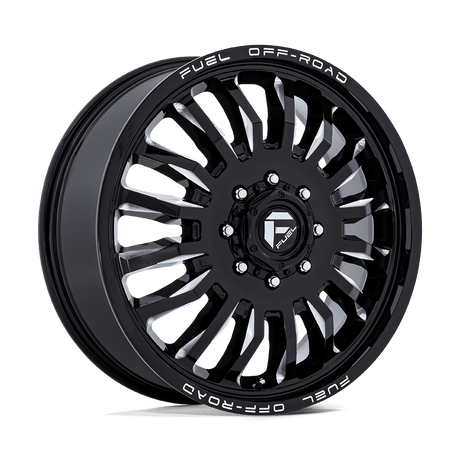 Fuel D868 ARC DUALLY - Gloss Black Milled-Wheels-Fuel-Dirty Diesel Customs