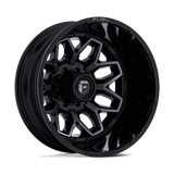 Fuel D875 FLUX DUALLY - Gloss Black Brush-Fc Gray Tint-Wheels-Fuel-Dirty Diesel Customs