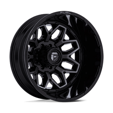 Fuel D875 FLUX DUALLY - Gloss Black Brush-Fc Gray Tint-Wheels-Fuel-Dirty Diesel Customs