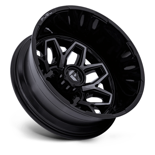 Fuel D875 FLUX DUALLY - Gloss Black Brush-Fc Gray Tint-Wheels-Fuel-Dirty Diesel Customs