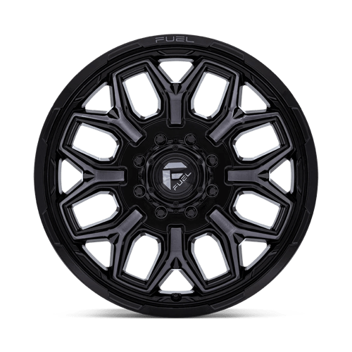 Fuel D875 FLUX DUALLY - Gloss Black Brush-Fc Gray Tint-Wheels-Fuel-Dirty Diesel Customs