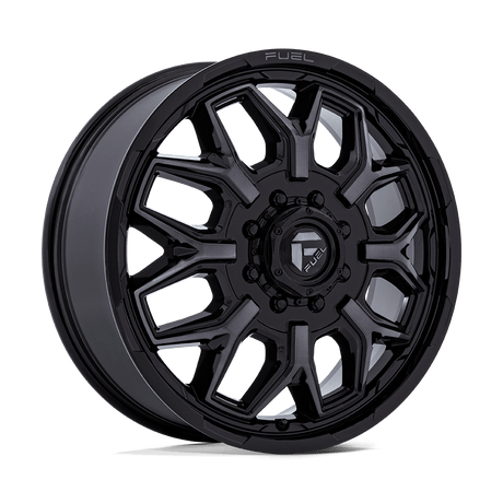 Fuel D875 FLUX DUALLY - Gloss Black Brush-Fc Gray Tint-Wheels-Fuel-Dirty Diesel Customs