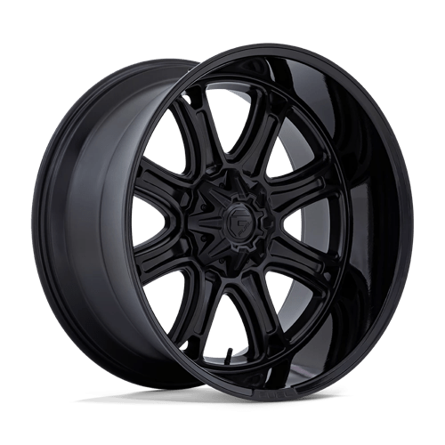 Fuel DARKSTAR - Matte Black With Gloss Black Lip-Wheels-Fuel-Dirty Diesel Customs
