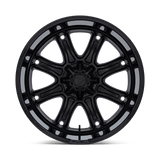 Fuel DARKSTAR - Matte Black With Gloss Black Lip-Wheels-Fuel-Dirty Diesel Customs