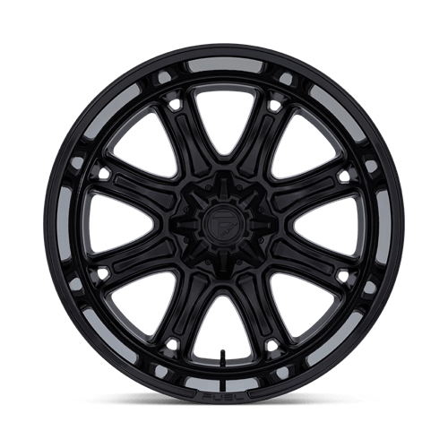 Fuel DARKSTAR - Matte Black With Gloss Black Lip-Wheels-Fuel-Dirty Diesel Customs