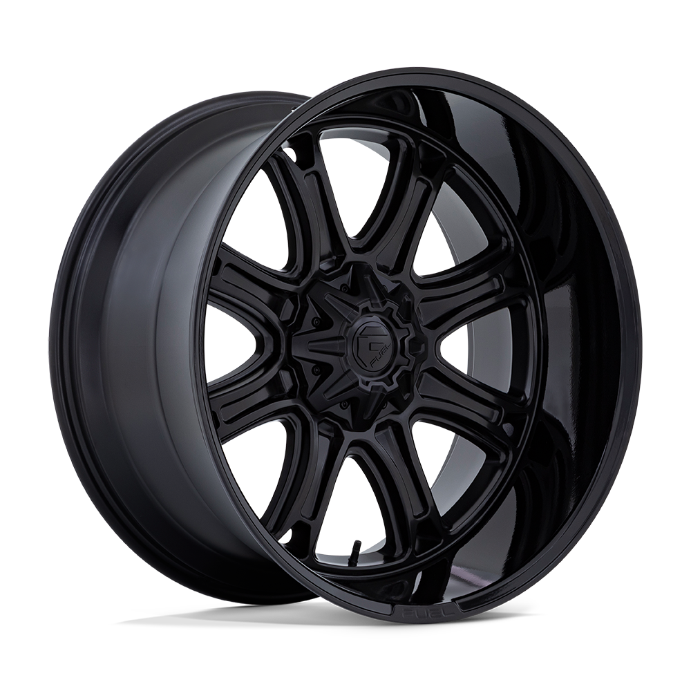 Fuel DARKSTAR - Matte Black With Gloss Black Lip-Wheels-Fuel-Dirty Diesel Customs
