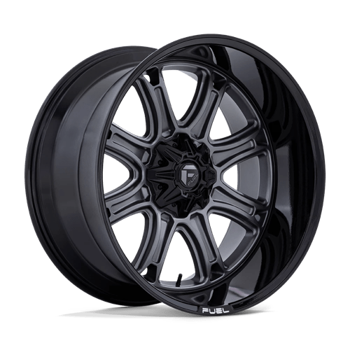 Fuel DARKSTAR - Matte Gunmetal With Black Lip-Wheels-Fuel-Dirty Diesel Customs