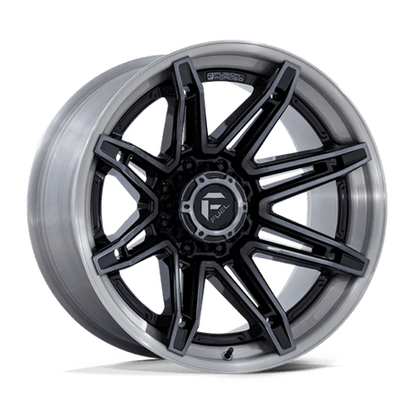 Fuel FC401 BRAWL - Gloss Black With Brushed Gray Tint Face & Lip-Wheels-Fuel-Dirty Diesel Customs