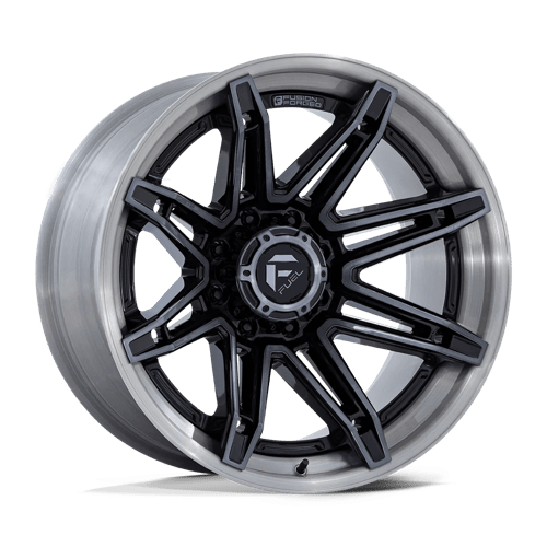 Fuel FC401 BRAWL - Gloss Black With Brushed Gray Tint Face & Lip-Wheels-Fuel-Dirty Diesel Customs