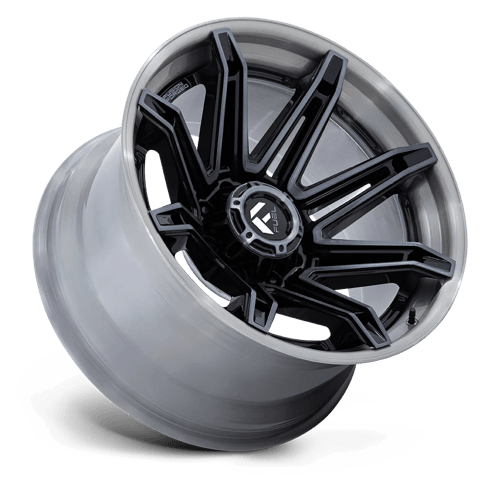 Fuel FC401 BRAWL - Gloss Black With Brushed Gray Tint Face & Lip-Wheels-Fuel-Dirty Diesel Customs
