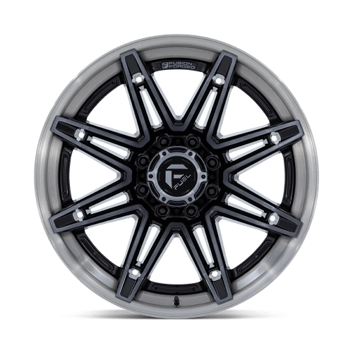 Fuel FC401 BRAWL - Gloss Black With Brushed Gray Tint Face & Lip-Wheels-Fuel-Dirty Diesel Customs