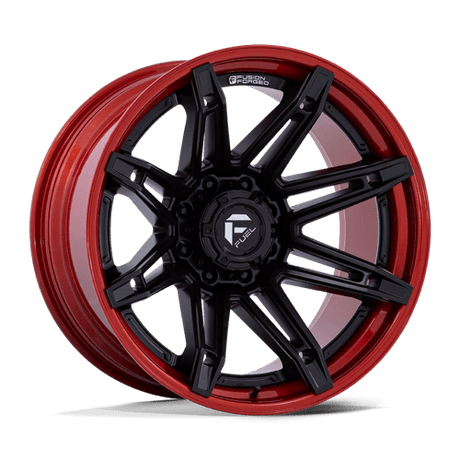 Fuel FC401 BRAWL - Matte Black With Candy Red Lip-Wheels-Fuel-Dirty Diesel Customs