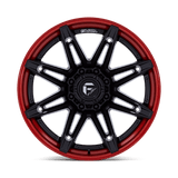Fuel FC401 BRAWL - Matte Black With Candy Red Lip-Wheels-Fuel-Dirty Diesel Customs