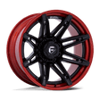 Fuel FC401 BRAWL - Matte Black With Candy Red Lip-Wheels-Fuel-Dirty Diesel Customs