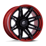 Fuel FC401 BRAWL - Matte Black With Candy Red Lip-Wheels-Fuel-Dirty Diesel Customs
