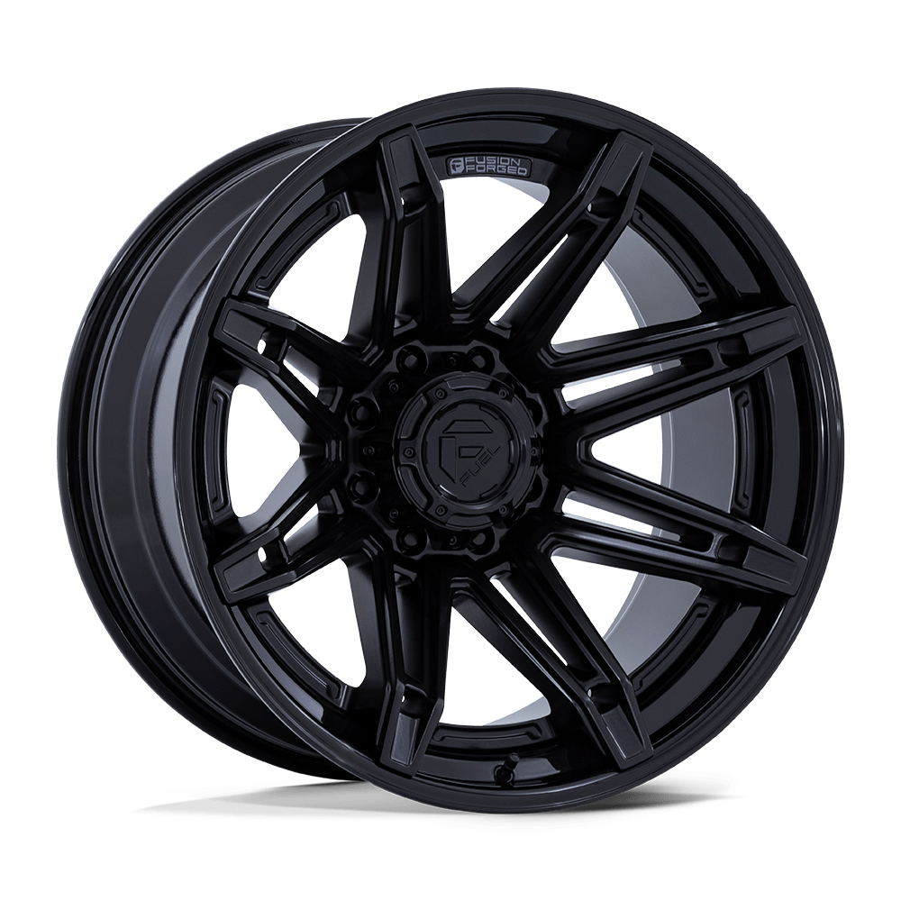 Fuel FC401 BRAWL - Matte Black With Gloss Black Lip-Wheels-Fuel-Dirty Diesel Customs