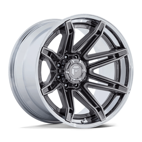 Fuel FC401 BRAWL - Platinum With Chrome Lip-Wheels-Fuel-Dirty Diesel Customs
