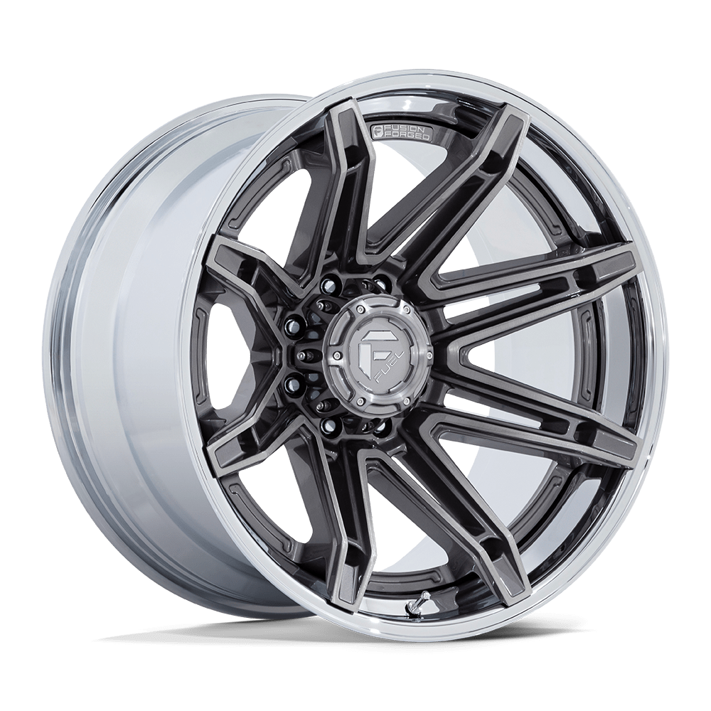 Fuel FC401 BRAWL - Platinum With Chrome Lip-Wheels-Fuel-Dirty Diesel Customs