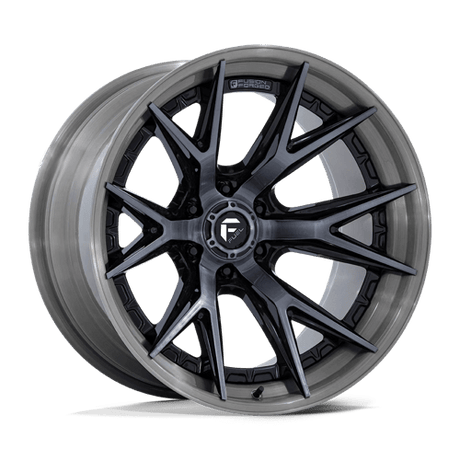 Fuel FC402 CATALYST - Gloss Black With Brushed Gray Tint Face & Lip-Wheels-Fuel-Dirty Diesel Customs