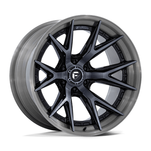 Fuel FC402 CATALYST - Gloss Black With Brushed Gray Tint Face & Lip-Wheels-Fuel-Dirty Diesel Customs