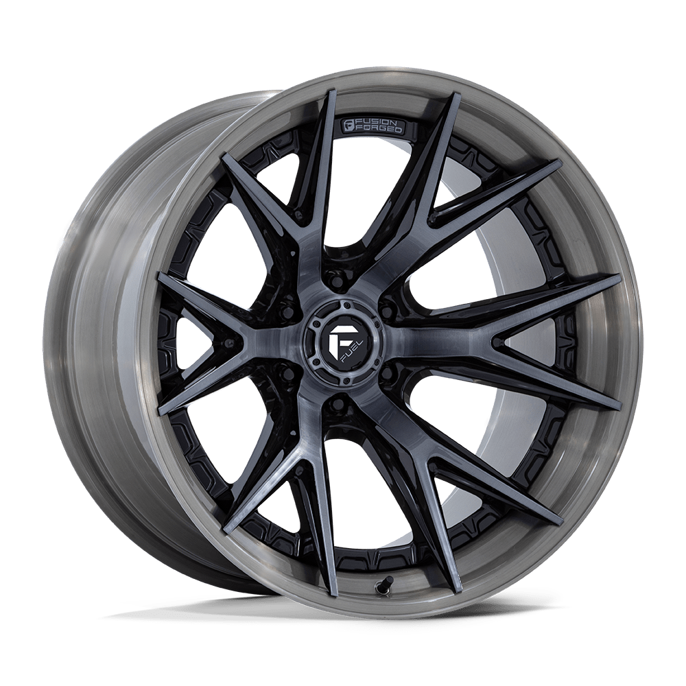 Fuel FC402 CATALYST - Gloss Black With Brushed Gray Tint Face & Lip-Wheels-Fuel-Dirty Diesel Customs
