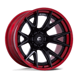Fuel FC402 CATALYST - Matte Black With Candy Red Lip-Wheels-Fuel-Dirty Diesel Customs