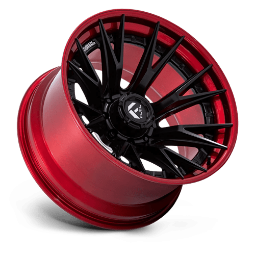Fuel FC402 CATALYST - Matte Black With Candy Red Lip-Wheels-Fuel-Dirty Diesel Customs