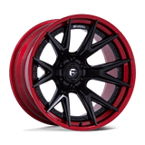 Fuel FC402 CATALYST - Matte Black With Candy Red Lip-Wheels-Fuel-Dirty Diesel Customs