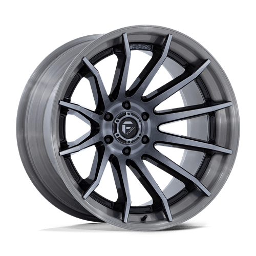 Fuel FC403 BURN - Gloss Black With Brushed Gray Tint Face & Lip-Wheels-Fuel-Dirty Diesel Customs
