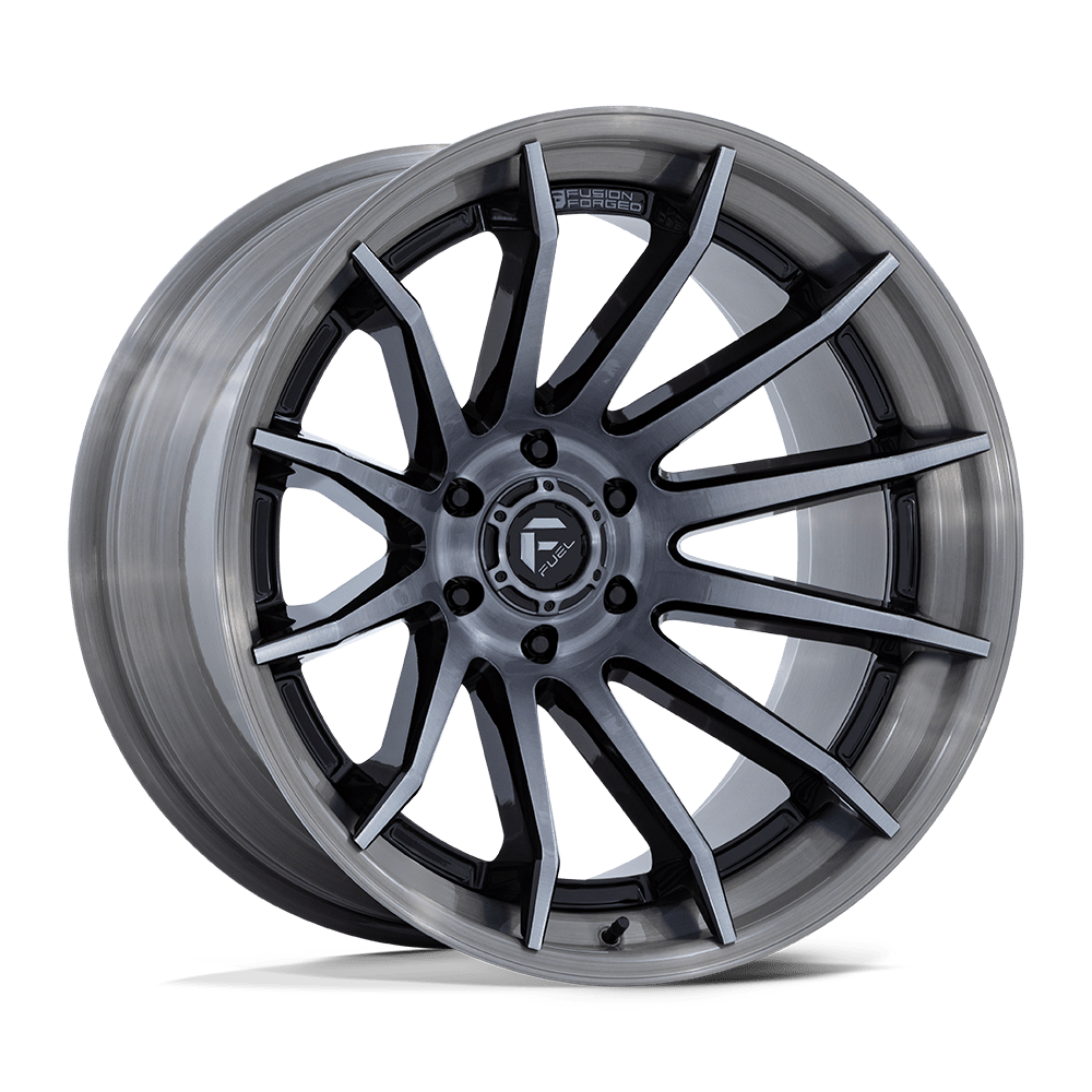 Fuel FC403 BURN - Gloss Black With Brushed Gray Tint Face & Lip-Wheels-Fuel-Dirty Diesel Customs