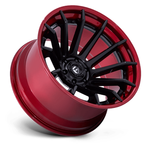 Fuel FC403 BURN - Matte Black With Candy Red Lip-Wheels-Fuel-Dirty Diesel Customs