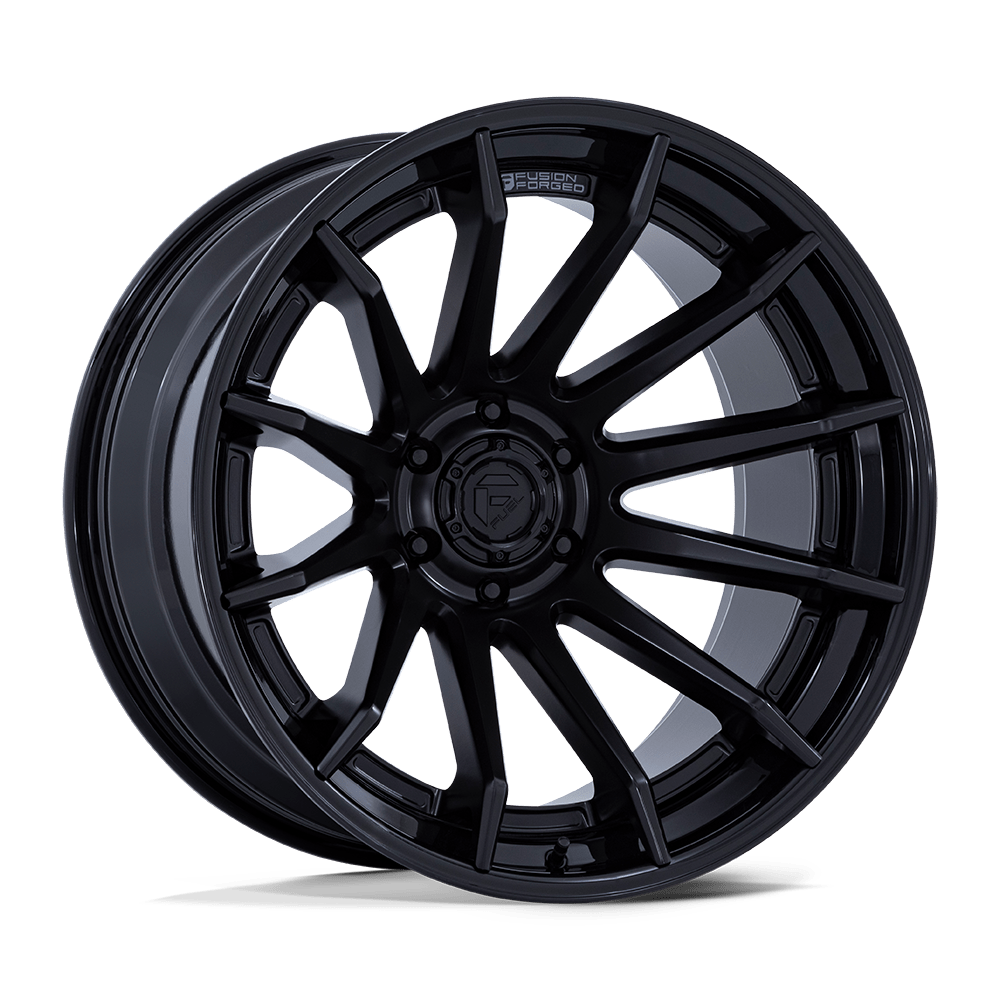 Fuel FC403 BURN - Matte Black With Gloss Black Lip-Wheels-Fuel-Dirty Diesel Customs