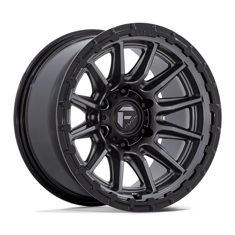 Fuel FC866 PISTON - Matte Gunmetal W/ Gloss Black Lip-Wheels-Fuel-Dirty Diesel Customs