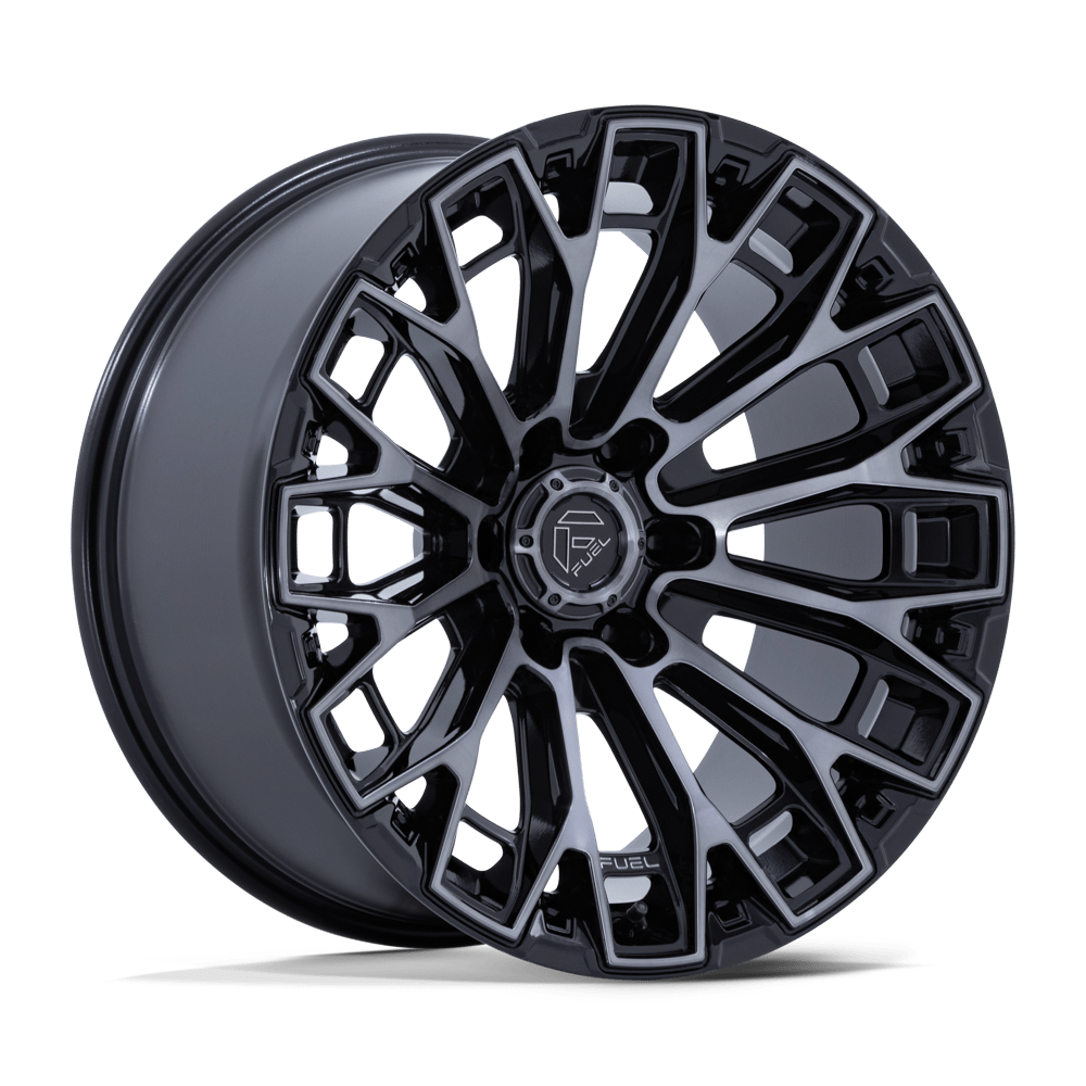 Fuel FC882 TRAX - Gloss Black Machined Face Dark Tinted Clear-Wheels-Fuel-Dirty Diesel Customs